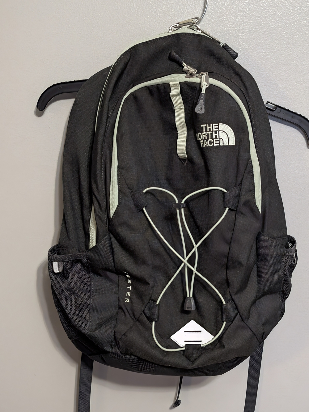 North Face "Jester" Flex Vent Backpack Gray/Green